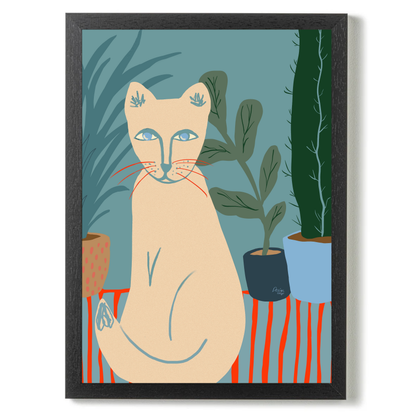 Plant Cat by Alix Campbell Art