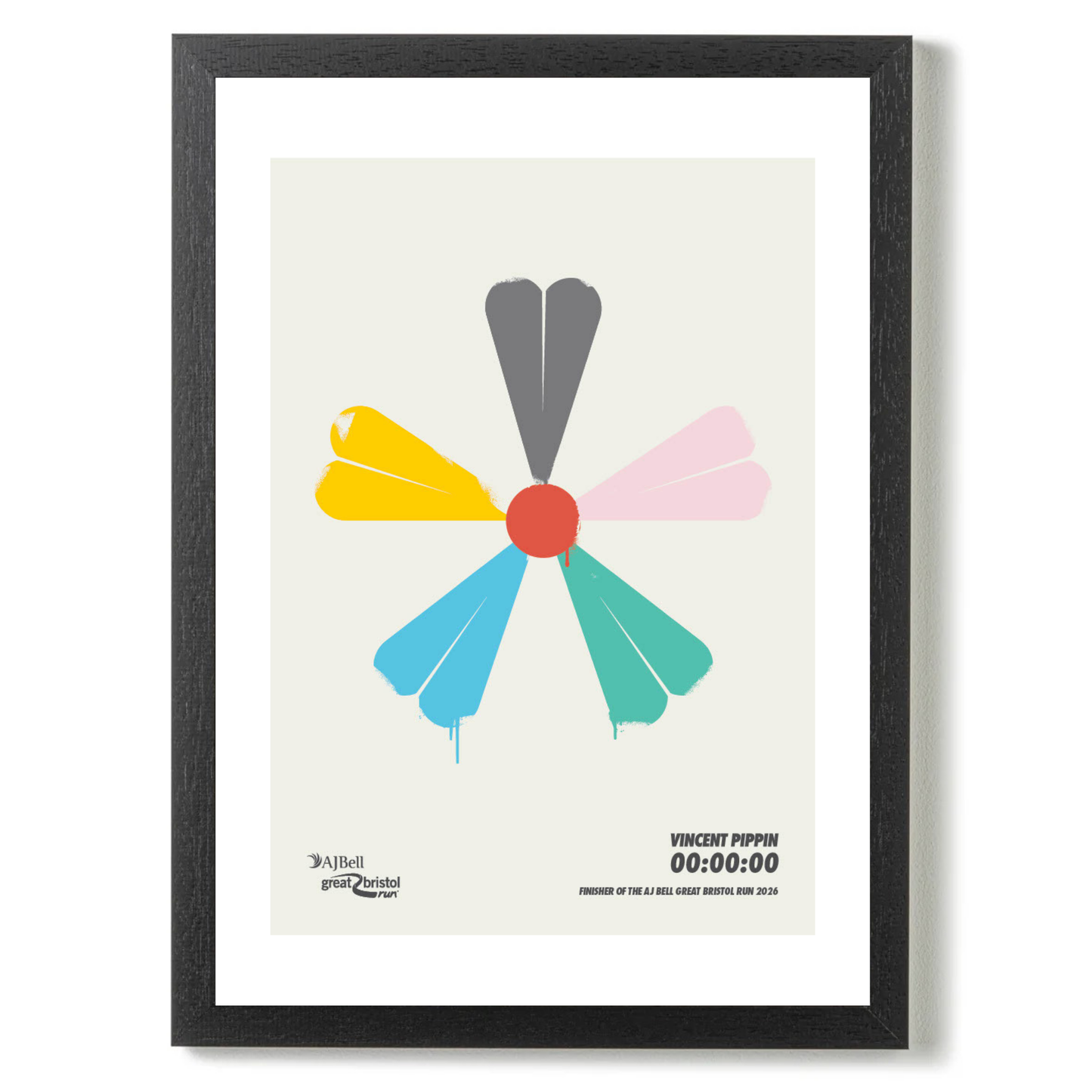 AJ Bell Great Bristol Run 2026 - Personalised Print “Flower” Edition