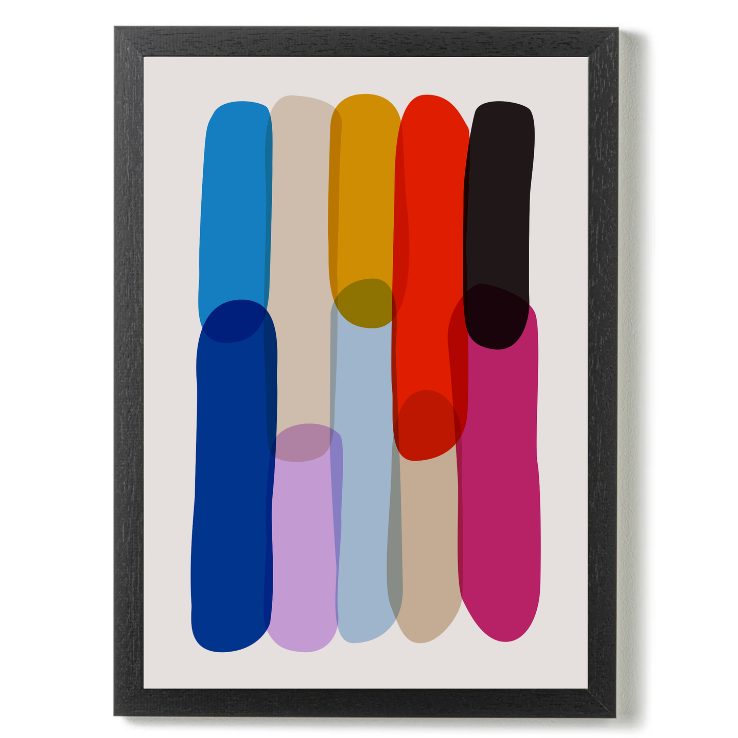 Bold Colourful Abstract Shapes by Print Punk Studio
