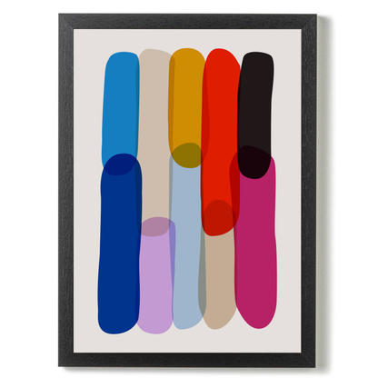 Bold Colourful Abstract Shapes by Print Punk Studio