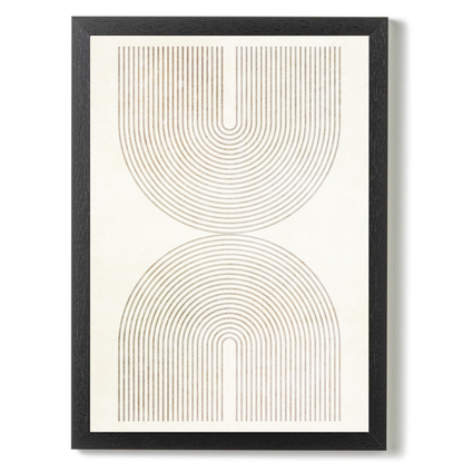 Set of 2 Neutral Mid Century Prints B by Print Punk Studio