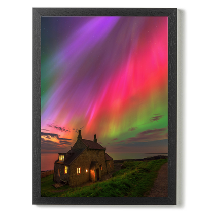 Incredible Aurora at Howick Bathing House by Steven Robinson