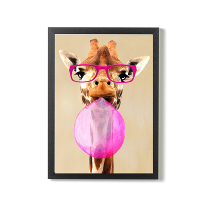 Clever Giraffe With Bubblegum by Coco Deparis