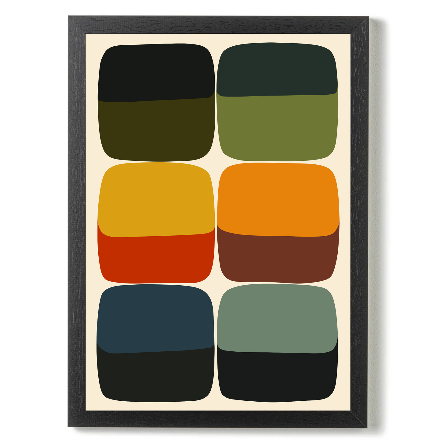Bold Mid Century Print by Print Punk Studio