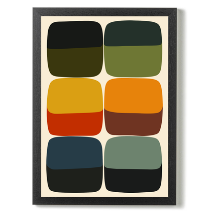 Bold Mid Century Print by Print Punk Studio
