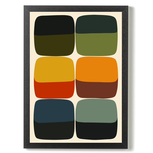 Bold Mid Century Print by Print Punk Studio