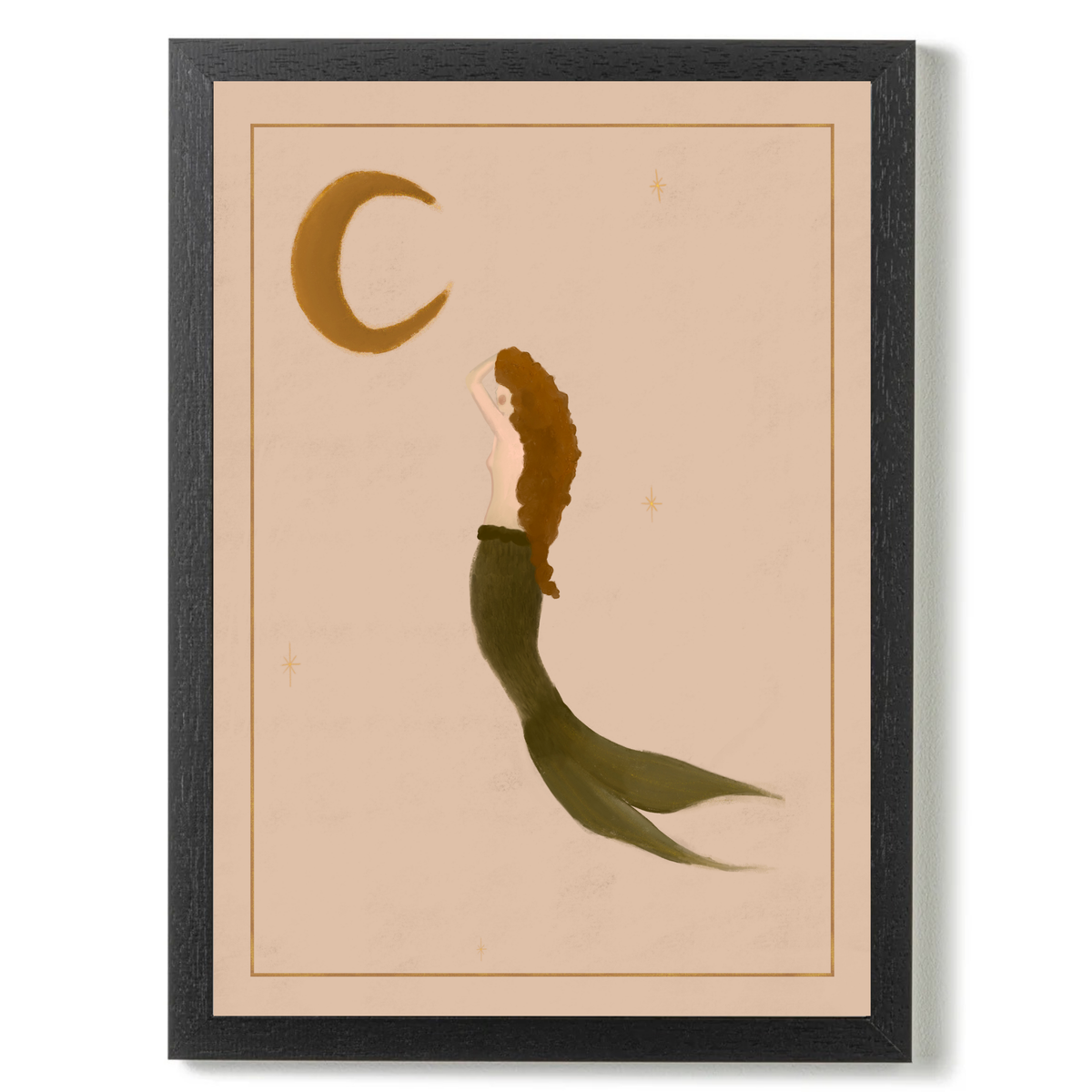 The mermaid and the Moon by Queen of the Rodeo