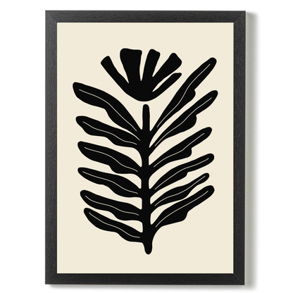 Abstract Plant Black by Ani Vidotto