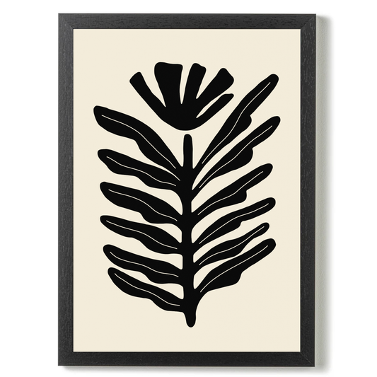 Abstract Plant Black by Ani Vidotto
