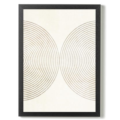 Set of 2 Neutral Mid Century Prints A by Print Punk Studio