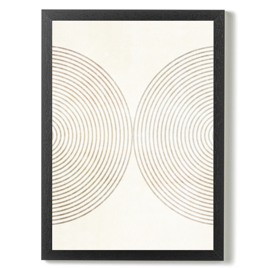 Set of 2 Neutral Mid Century Prints A by Print Punk Studio