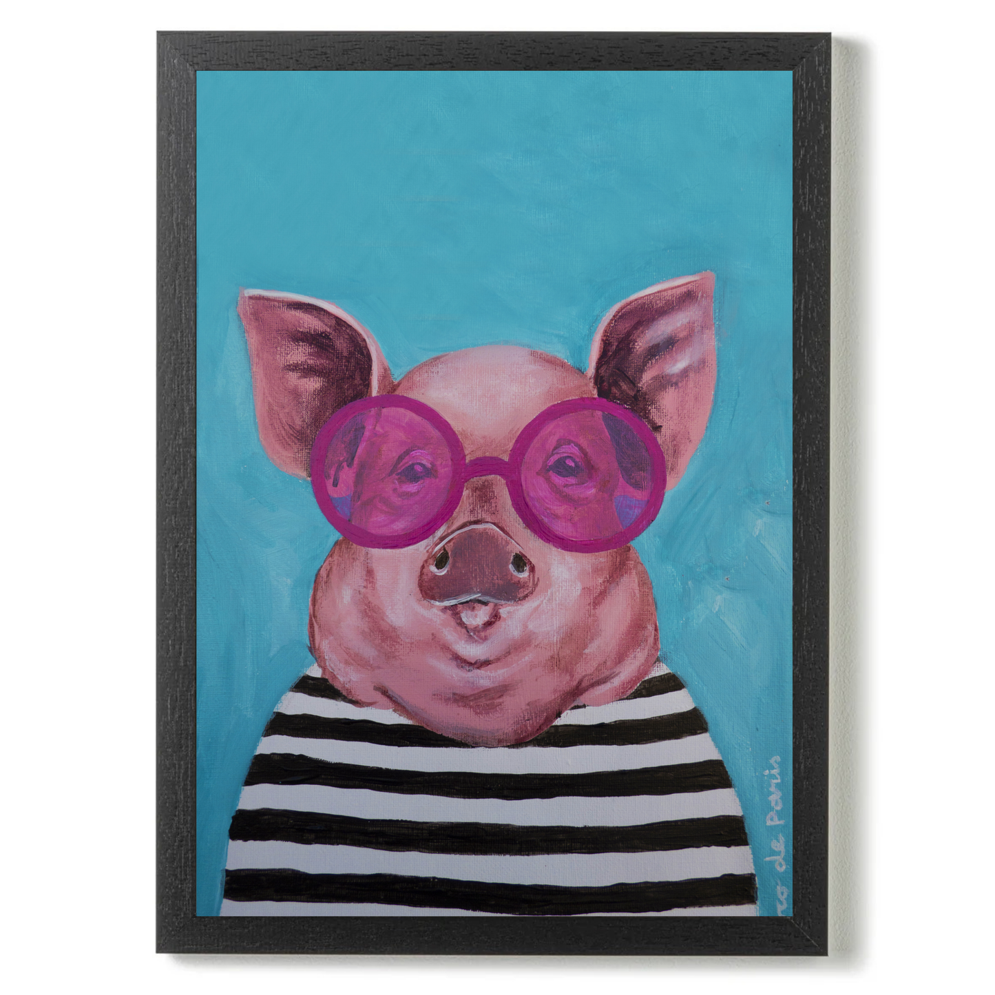 Stripy Pig by Coco Deparis