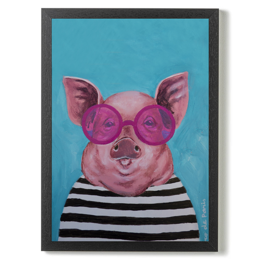 Stripy Pig by Coco Deparis