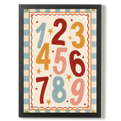 Alphabet Numbers by Print Studio By Anya