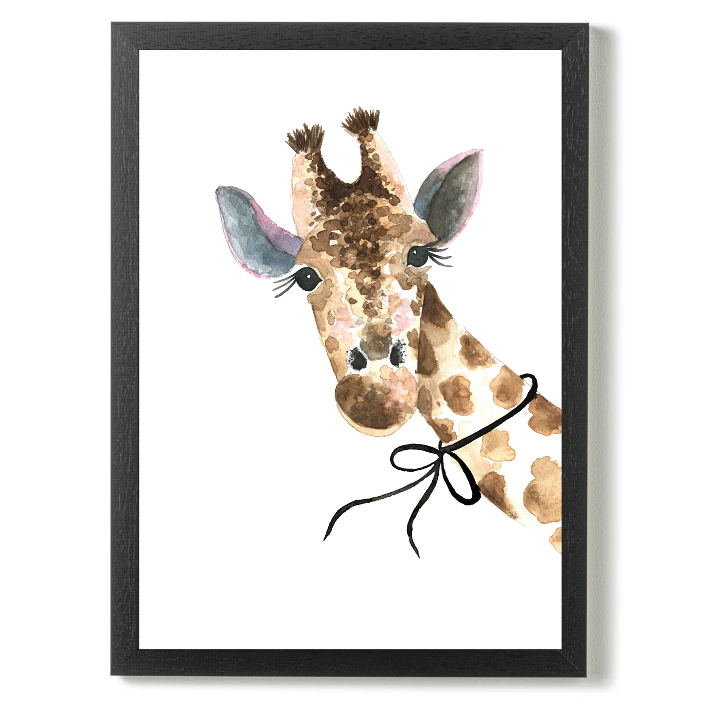 Giraffe with Bow by Mercedes Lopez