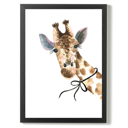 Giraffe with Bow by Mercedes Lopez