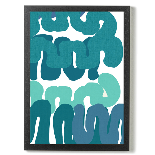 Blue Squiggles 3 by Cartissi