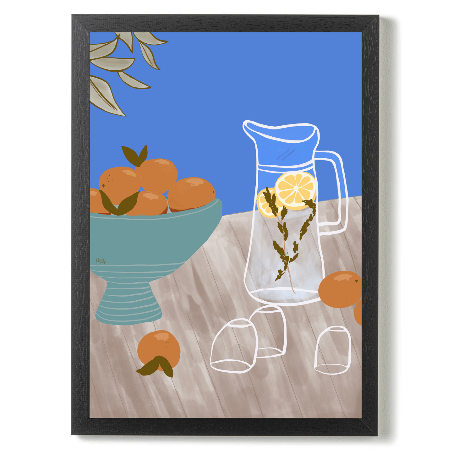 A Bowl Of Oranges by Alix Campbell Art