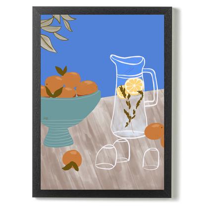A Bowl Of Oranges by Alix Campbell Art