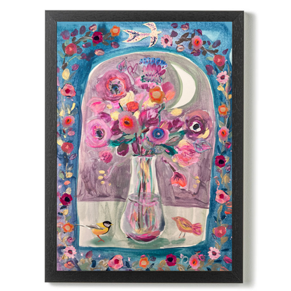 Vase on Blue by Claire Westwood