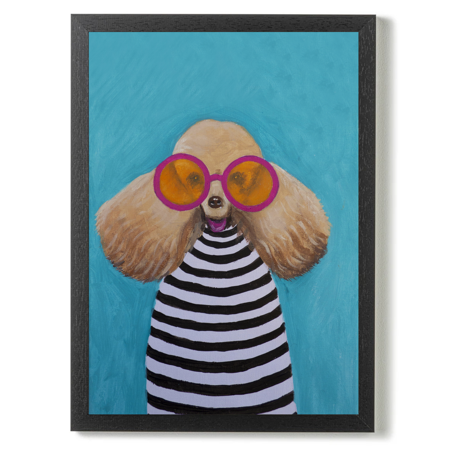 Stripy Poodle by Coco Deparis