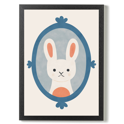 Animal Portraits Rabbit by Carrie Cantwell