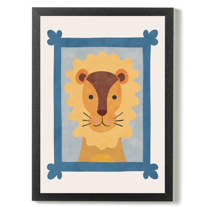 Animal Portraits Lion by Carrie Cantwell