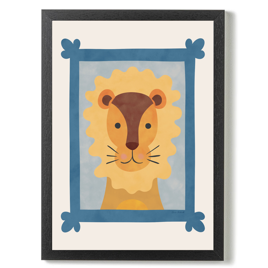 Animal Portraits Lion by Carrie Cantwell