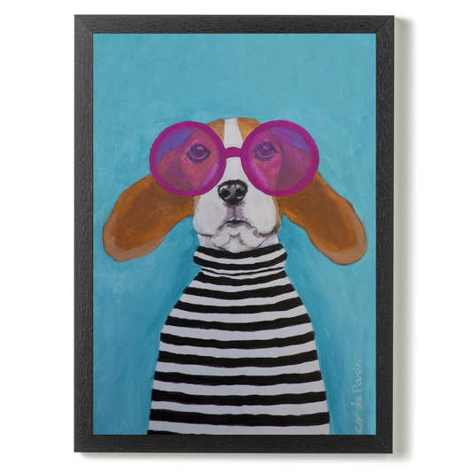 Stripy Beagle by Coco Deparis