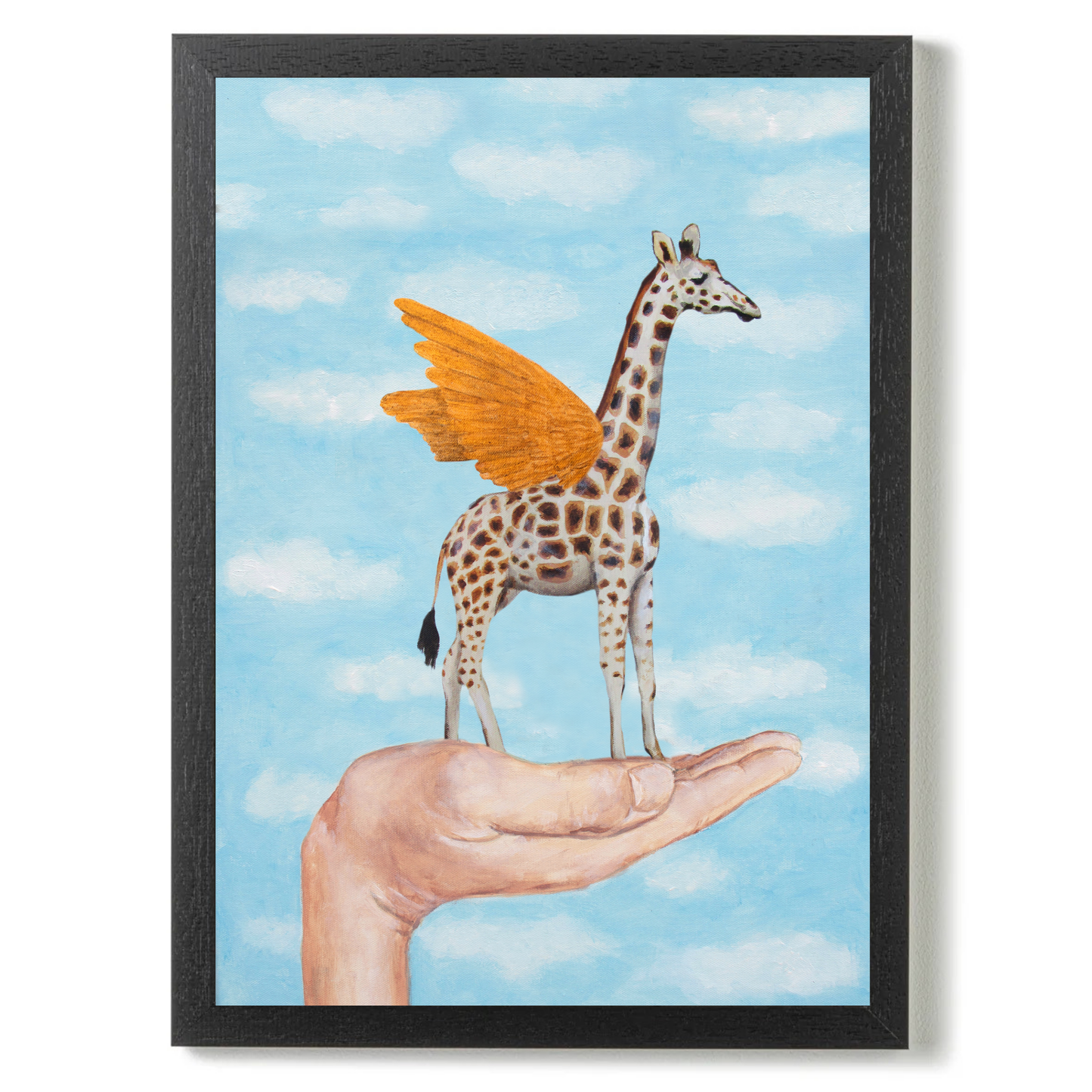 Giraffe with Golden Wings by Coco Deparis