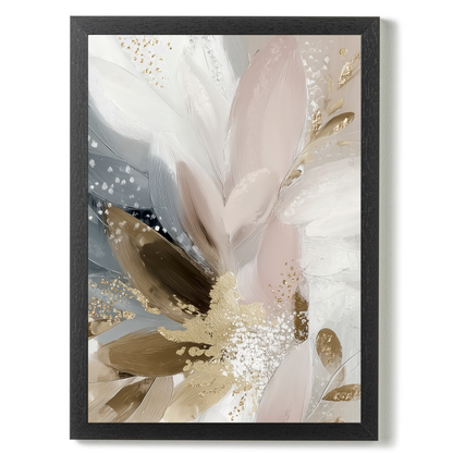 Doves In Bloom Abstract by Bella Eve