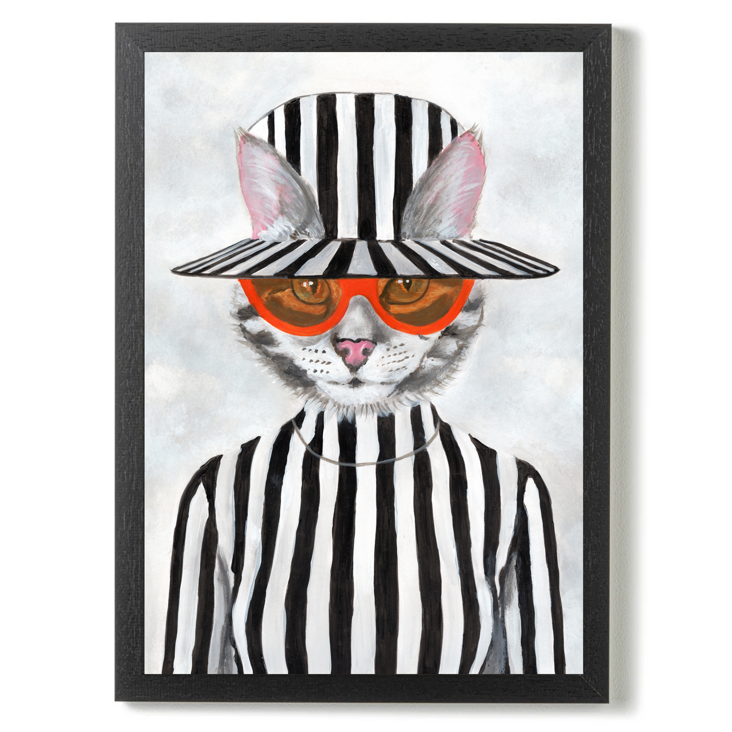 Cat in Stripy Mood by Coco Deparis