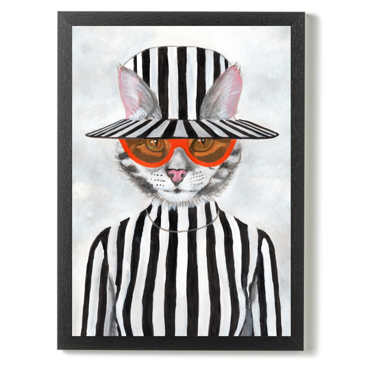 Cat in Stripy Mood by Coco Deparis