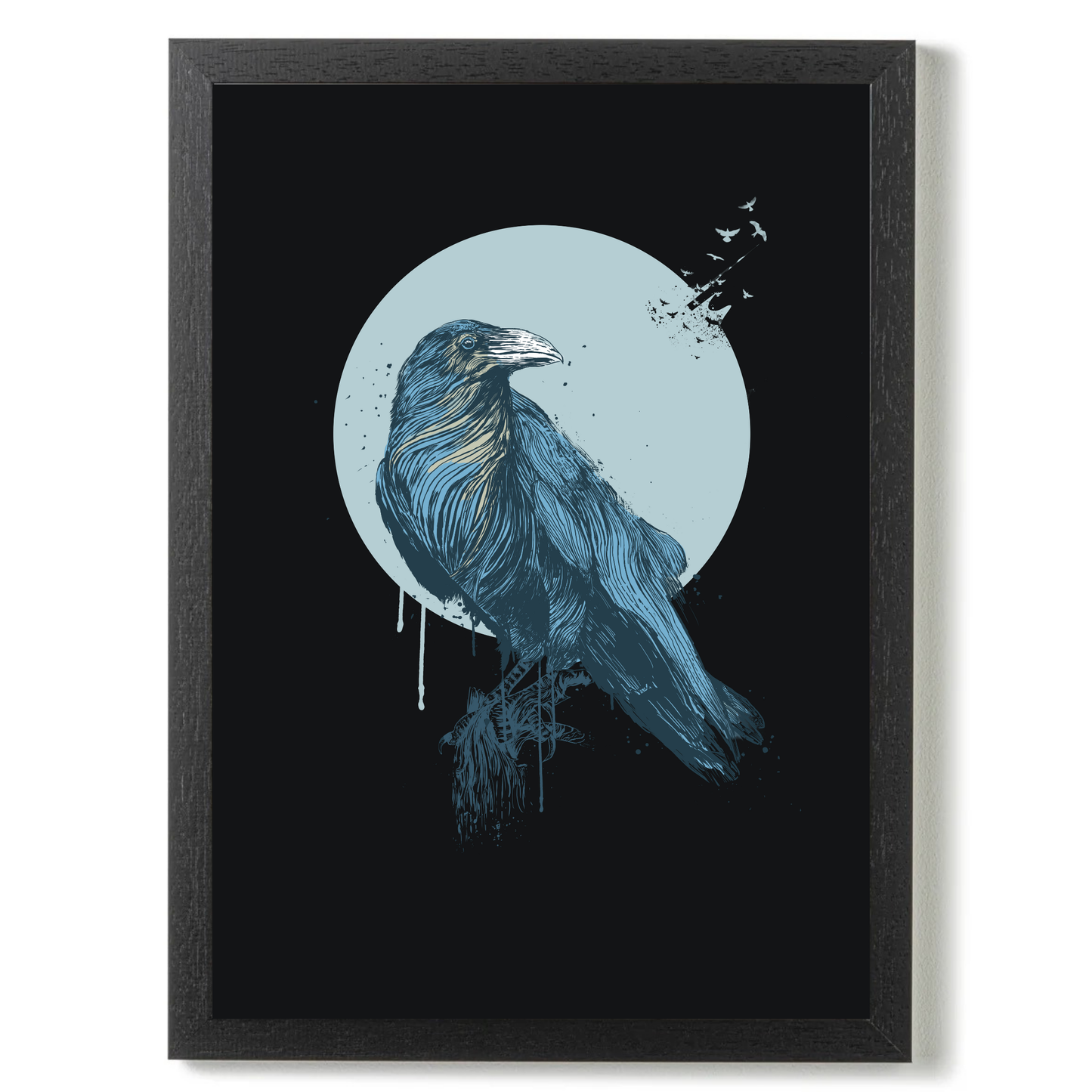 Blue Crow Dark by Balazs Solti