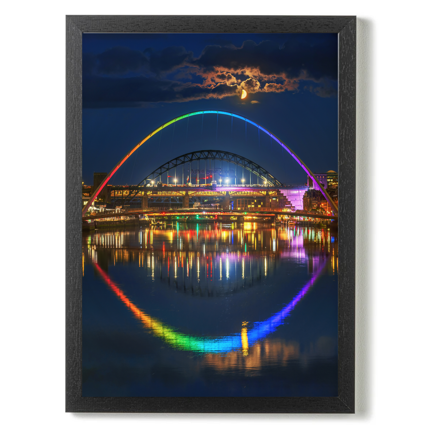 Two Bridges and a Moon by Steven Robinson