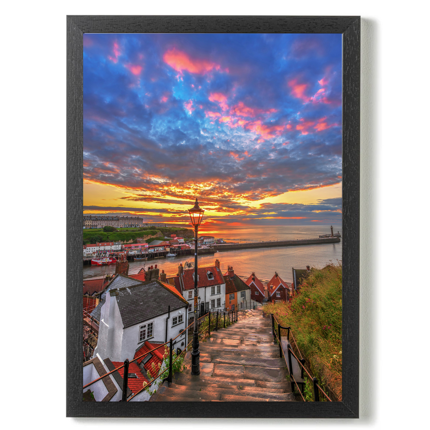 Whitby at Sunset by Steven Robinson