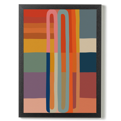 Set of 2 Fun Abstract Textured Prints B by Print Punk Studio
