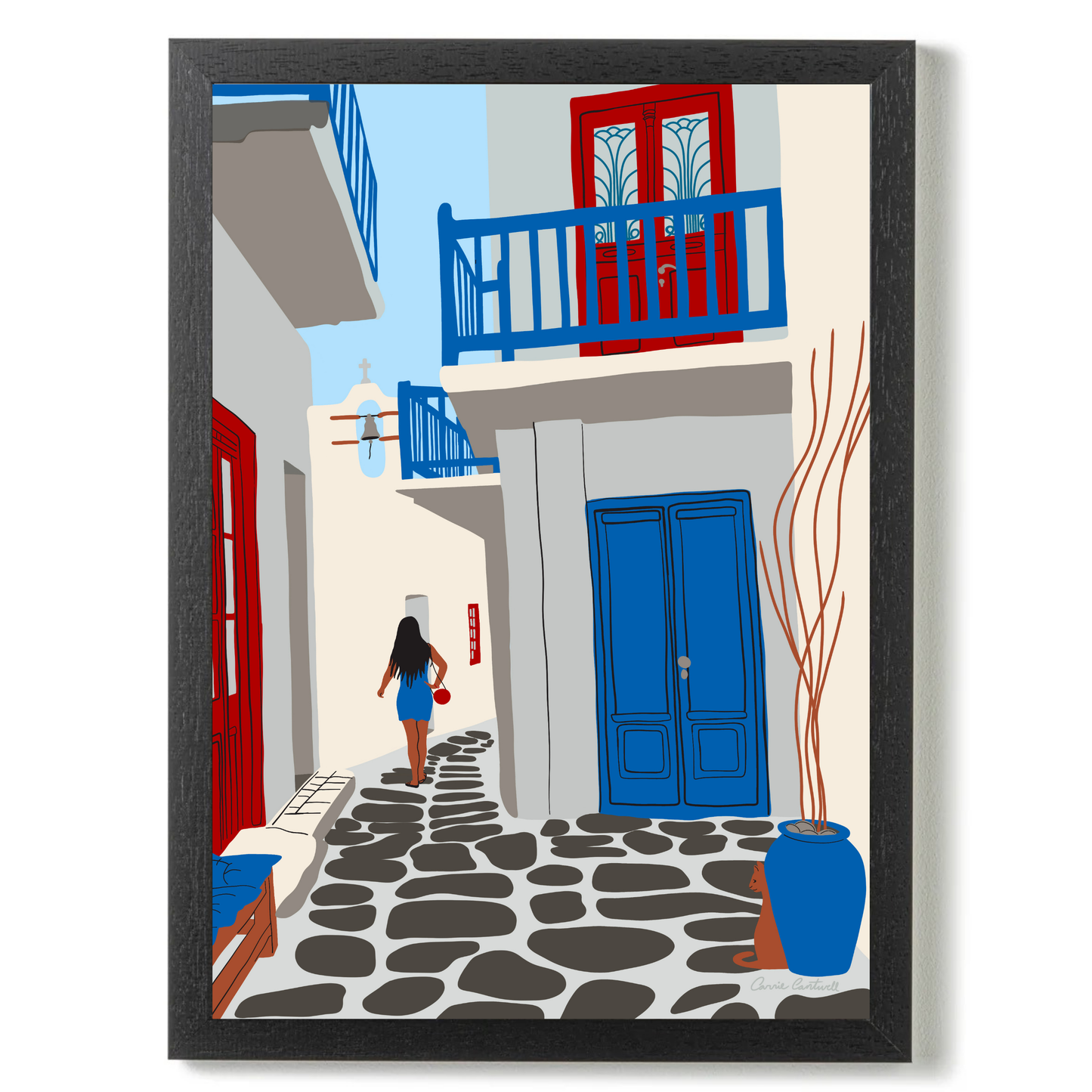 Mykonos Alley by Carrie Cantwell