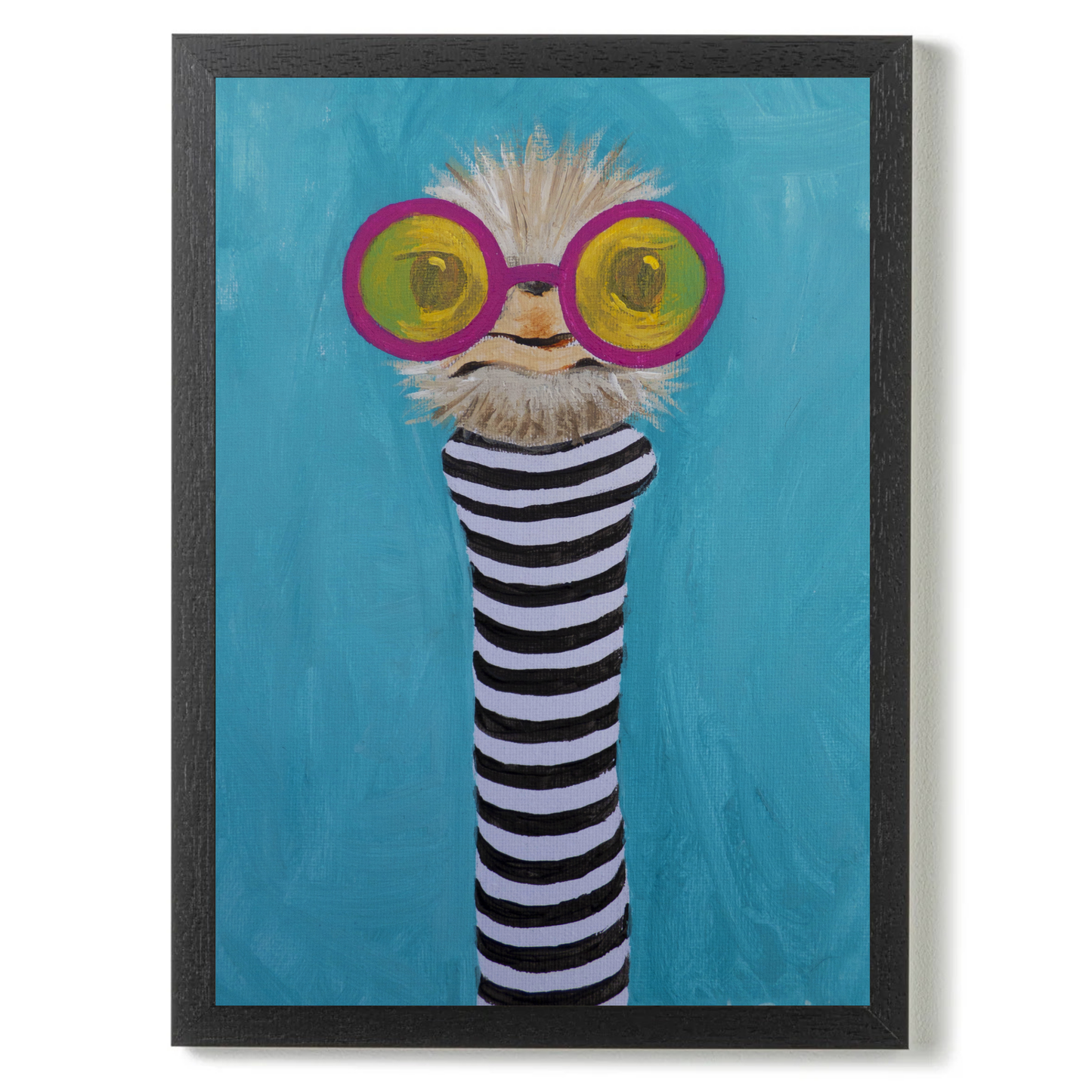 Stripy Ostrich by Coco Deparis