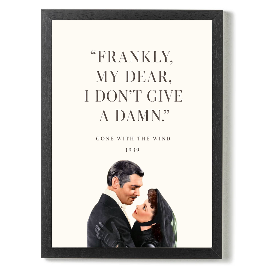 Frankly My Dear by Print Studio By Anya