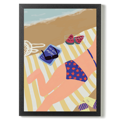 Beach Bum by Alix Campbell Art