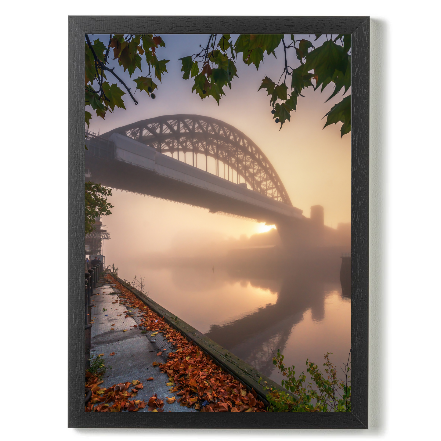A Misty Autumn Scene on Newcastle Quayside by Steven Robinson