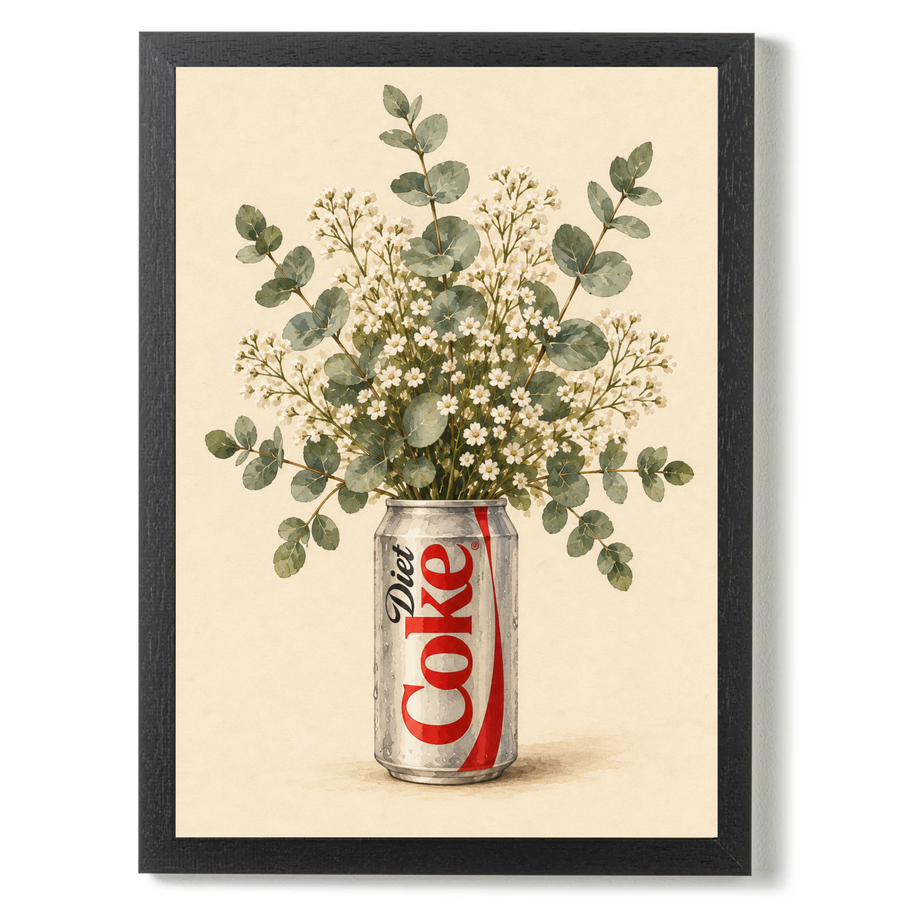 Diet Coke Botanical by Print Studio By Anya