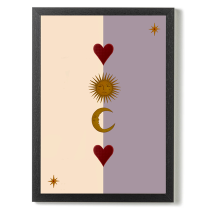 Sun Moon and heart by Queen of the Rodeo