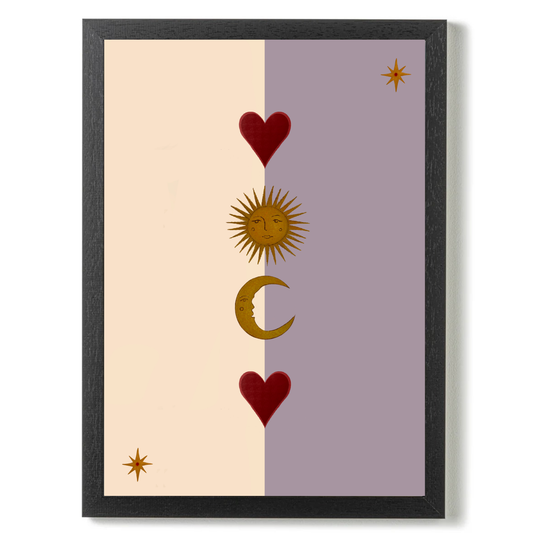 Sun Moon and heart by Queen of the Rodeo