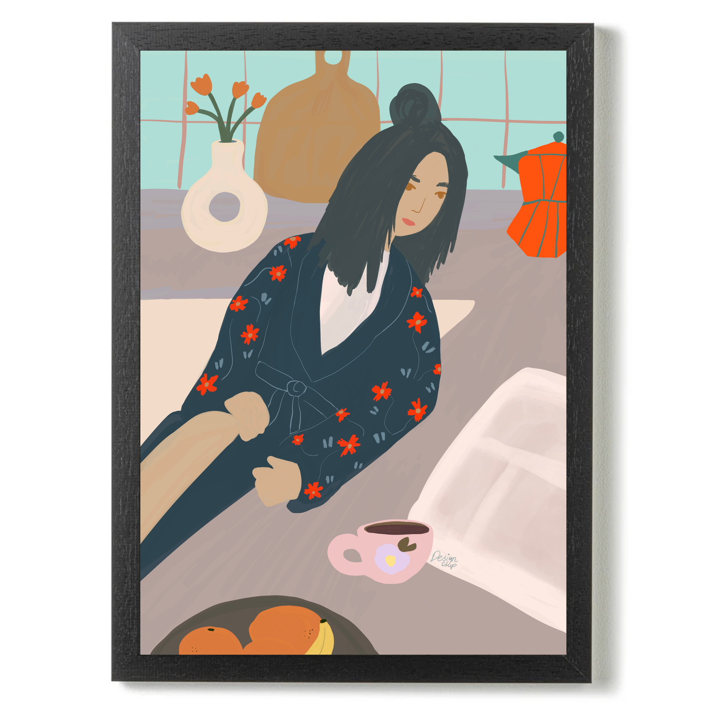 Weekend Coffee by Alix Campbell Art