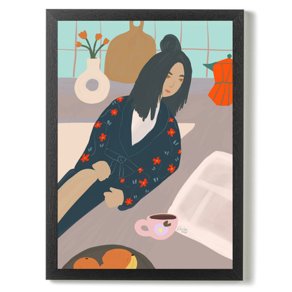 Weekend Coffee by Alix Campbell Art