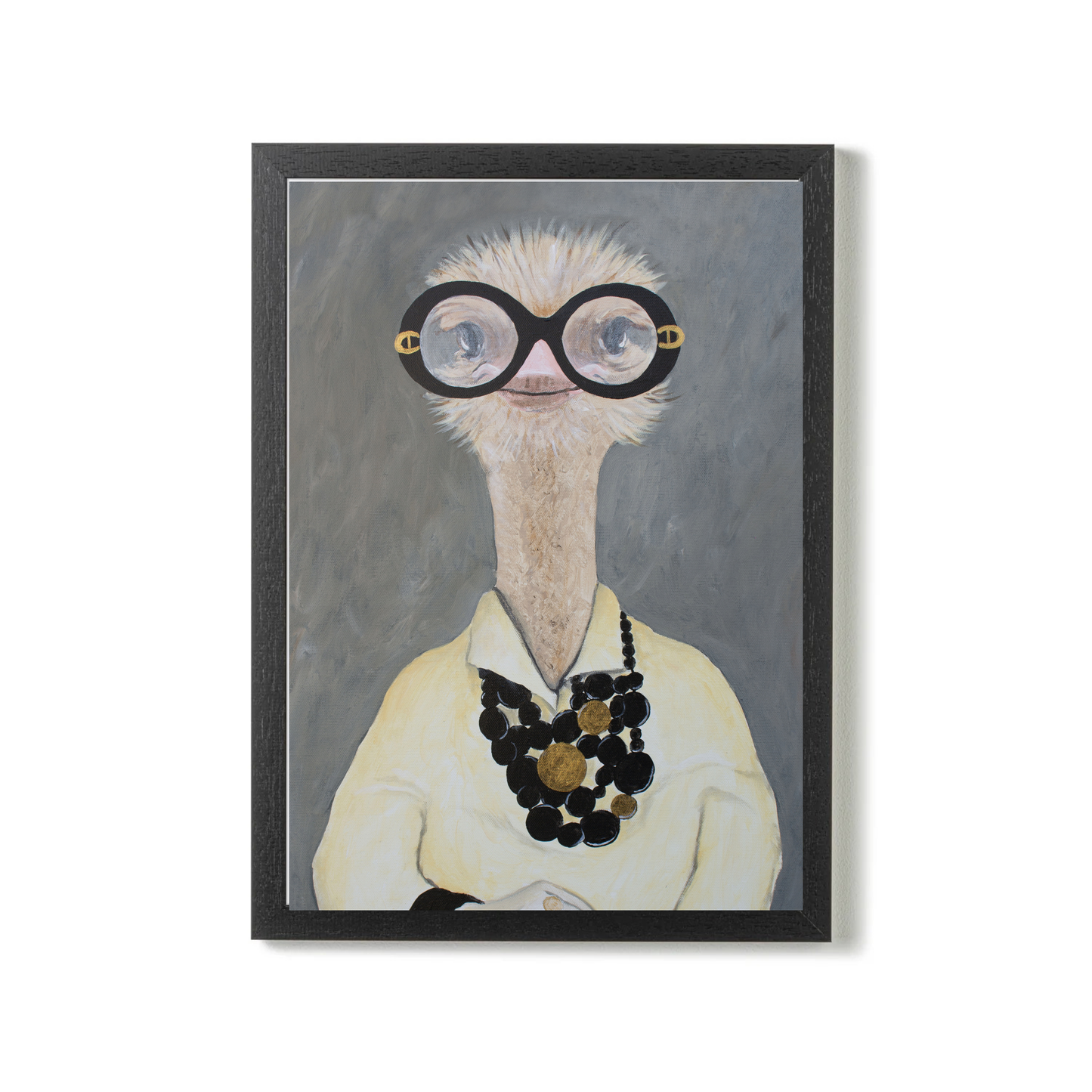 Iris Apfel Ostrich by Coco Deparis