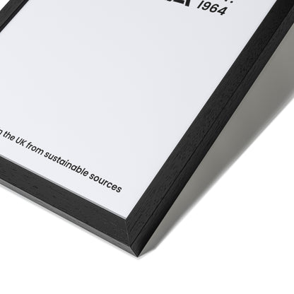 Premium Solid Wood Black Frame