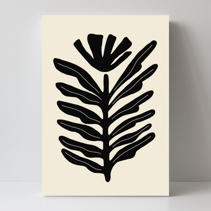 Abstract Plant Black by Ani Vidotto